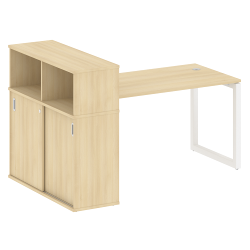 Стол офисный с шкафом-купе на О-обр. м/к Metal System Quattro 50БО.РС-СШК-3.3 фото 15 Стол офисный с шкафом-купе на О-обр. м/к Metal System Quattro 50БО.РС-СШК-3.3 фото 15