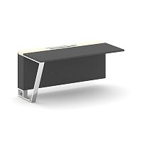 Steel Meet Завершающий модуль MMK-PR.B.SPZO-16(L) Антрацит/Ваниль Глянец/Нержавеющая Сталь/Хром 1600