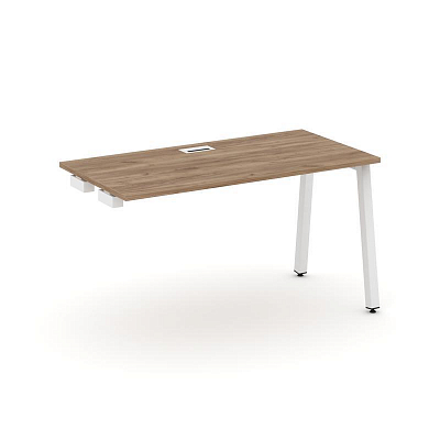 Style Project Стол-приставка к опор. элем. SN-5A.OPRS-013 Дуб Табак/Металл Белый 1380*700*750