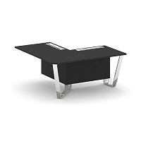 Steel Meet Проходной угловой модуль левый MF-PR.B.SPPOU-16(L) Черный/МДФ Ультраматт Черный/Нержавеющ