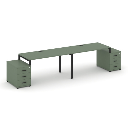 Бенч-система на 2 места с 2 опорными тумбами Concept CN.ORS-319