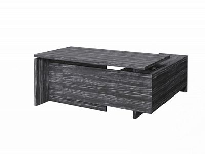 Стол с опорной тумбой FI-117L.DD Древесина Графит