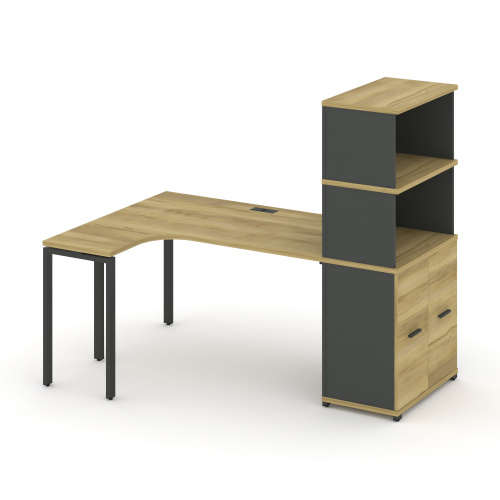 Стол эргономичный с опорным распашным шкафом Concept CN.SA-215(L) Стол эргономичный с опорным распашным шкафом Concept CN.SA-215(L)