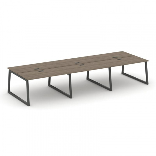 Style Project Рабочая станция 2-х сторон. SN-5T1.DRS-073 Акация Лорка/Металл Антрацит/Заглушка Пласт фото 25