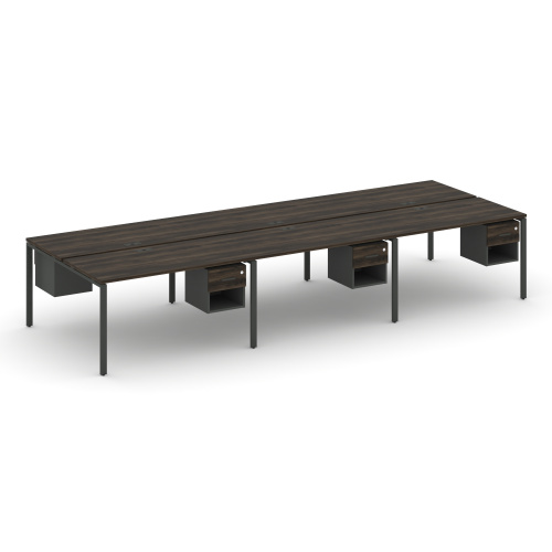 Бенч-система на 6 мест с подвесными тумбами Concept CN.DRS-159 фото 3 Бенч-система на 6 мест с подвесными тумбами Concept CN.DRS-159 фото 3