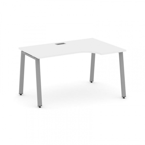 Style Project Стол рабочий эргоном. SN-6A.SPA-022(R) Антрацит/Металл Белый 1580*800/980*750 фото 10