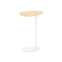 Asti Стол журнальный (треугольный) AS.SJ-001 Акация Лорка/Металл Белый 410*305*670