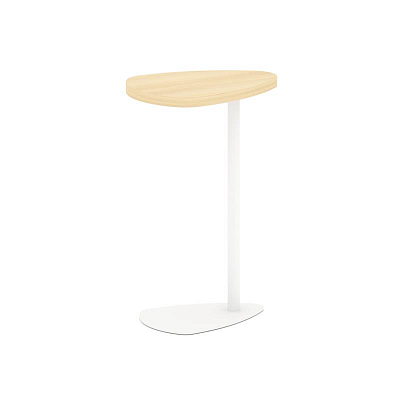 Asti Стол журнальный (треугольный) AS.SJ-001 Акация Лорка/Металл Белый 410*305*670