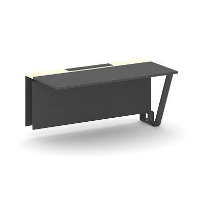 Steel Meet Проходной модуль KMK-PR.B.SPPO-16 Антрацит/Ваниль Глянец/Металл Антрацит 1600*800*750