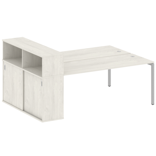 Бенч-система с шкафом-купе на П-обр. м/к Metal System Quattro 40БП.РС-СШК-2.5 фото 6 Бенч-система с шкафом-купе на П-обр. м/к Metal System Quattro 40БП.РС-СШК-2.5 фото 6