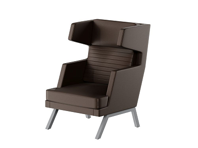 Aldo Кресло высокое ALD-01 Линкольн 221/Металл Серый 790*960*1180