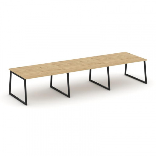 Style Project Стол переговорный SN-4T1.SPRG-052.3 Акация Лорка/Металл Антрацит 3540*1180*750 фото 3 Style Project Стол переговорный SN-4T1.SPRG-052.3 Акация Лорка/Металл Антрацит 3540*1180*750 фото 3