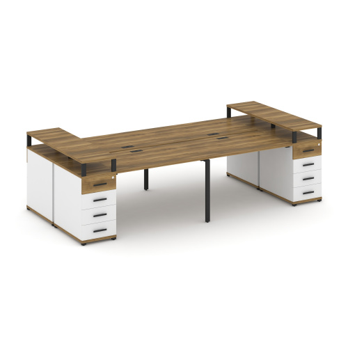 Бенч-система на 4 места с 2 опорными тумбами Concept CN.DRS-442 фото 7