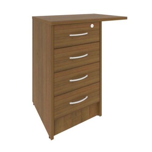 Тумба приставная на 4 ящика с замком Riva А.ТП-4.3F-S фото 6 Тумба приставная на 4 ящика с замком Riva А.ТП-4.3F-S фото 6