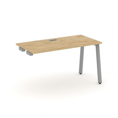 Style Project Стол-приставка к опор. элем. SN-5A.OPRS-014 Дуб Наварра/Металл Белый 1580*700*750 фото 8