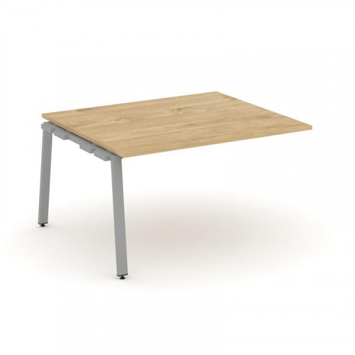 Style Project Проходной наб. элем. перег. стола SN-6A.NSPRG-033.3 Дуб Наварра/Металл Белый 1380*1180 фото 6