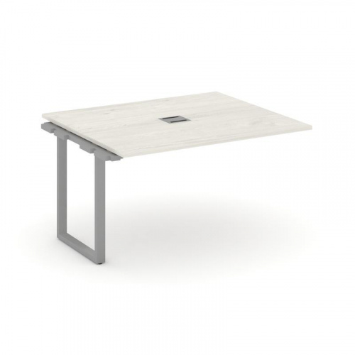 Style Project Проходной наб. элем. перег. стола SN-6O.NSPRG-033 Дуб Наварра/Металл Белый 1380*1180*7 фото 18