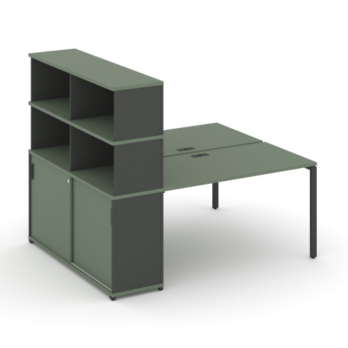 Бенч-система с опорным шкафом-купе с надставкой Concept CN.DRS-242 фото 2 Бенч-система с опорным шкафом-купе с надставкой Concept CN.DRS-242 фото 2