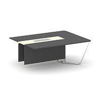 Steel Meet Завершающий модуль L=2000 MM-PR.B.SPZW-20 Антрацит/Ваниль Глянец/Нержавеющая Сталь/Хром 2