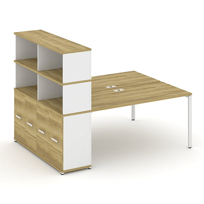 Бенч-система с опорным распашным шкафом Concept CN.DRS-232