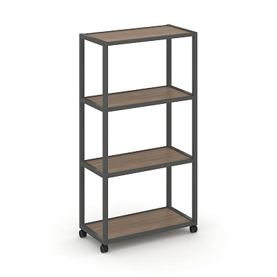 Shelf Mobile Стеллаж 4 уровня 1 секция VR.LT-STK-401.12 Дуб Аризона/Металл Антрацит 1200*400*1523