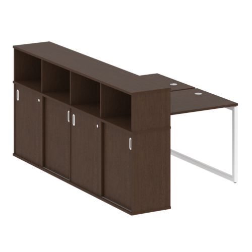 Бенч-система с шкафом-купе на О-обр. м/к Metal System Quattro 40БО.РС-СШК-4.1 фото 5