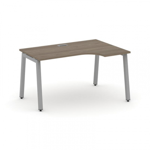 Style Project Стол рабочий эргоном. SN-5A.SPA-001(R) Тиквуд Светлый/Металл Антрацит 1380*600/980*750 фото 9