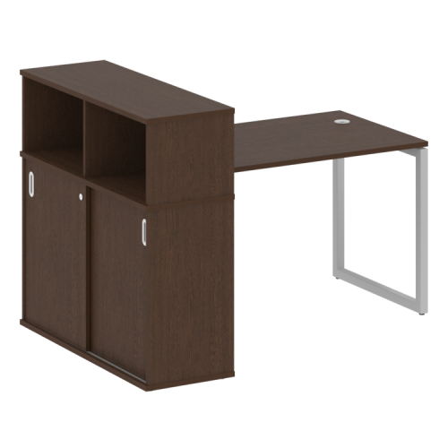 Стол офисный с шкафом-купе на О-обр. м/к Metal System Quattro 40БО.РС-СШК-3.2 фото 6 Стол офисный с шкафом-купе на О-обр. м/к Metal System Quattro 40БО.РС-СШК-3.2 фото 6