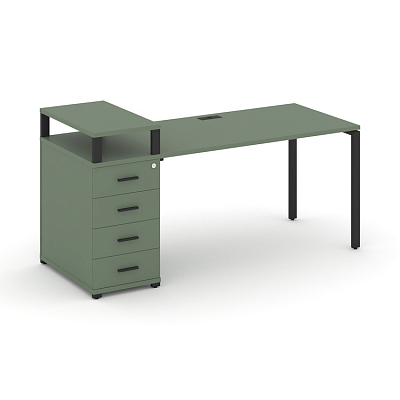 Стол офисный с опорной тумбой Concept CN.SP-412