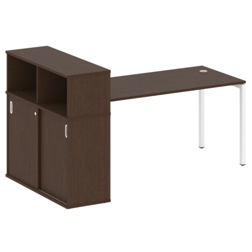 Стол офисный с шкафом-купе на П-обр. м/к Metal System Quattro 40БП.РС-СШК-3.4 фото 5 Стол офисный с шкафом-купе на П-обр. м/к Metal System Quattro 40БП.РС-СШК-3.4 фото 5