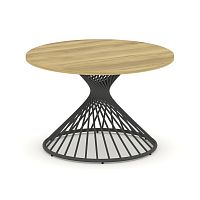 Oak Стол переговорный круглый D=1200 PR.C.SPRG-003.D Дуб Винченцо/Металл Антрацит 1200*1200*750