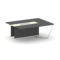 Steel Meet Завершающий модуль L=2000 MMK-PR.B.SPZW-20 Антрацит/Ваниль Глянец/Нержавеющая Сталь/Хром