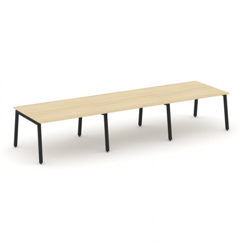 Style Project Стол переговорный SN-5A.SPRG-054.3 Дуб Наварра/Металл Белый 4740*1180*750 Style Project Стол переговорный SN-5A.SPRG-054.3 Дуб Наварра/Металл Белый 4740*1180*750