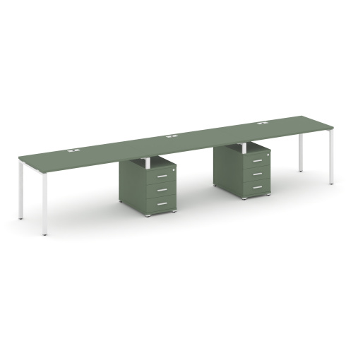 Бенч-система на 3 места с 2 опорными тумбами Concept CN.ORS-336