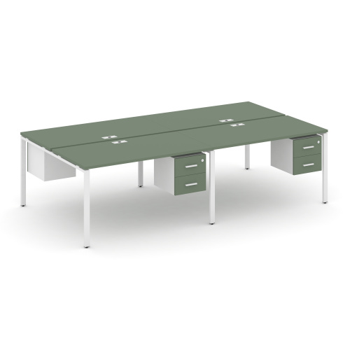 Бенч-система на 4 места с подвесными тумбами Concept CN.DRS-134 фото 5