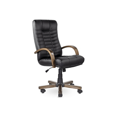 Кресло руководителя Атлант (Дерево D8) (Натуральная кожа)