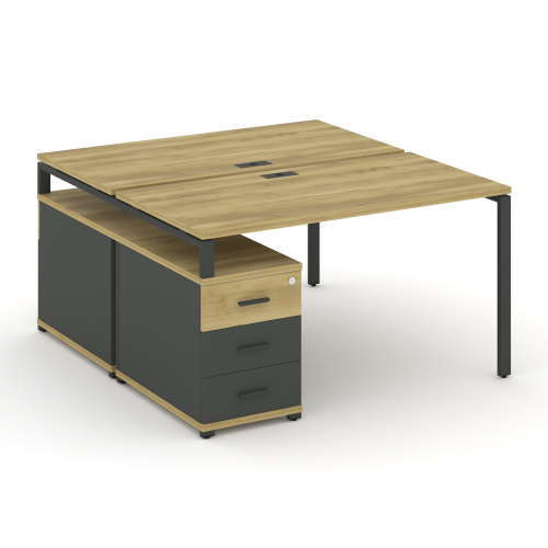 Бенч-система на 2 места с опорной тумбой Concept CN.DRS-303 фото 4