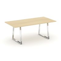 Style Project Direct Lux Стол переговорный M-SN-6T1.SPRG-198.3 Акация Лорка/Нержавеющая Сталь/Хром 1