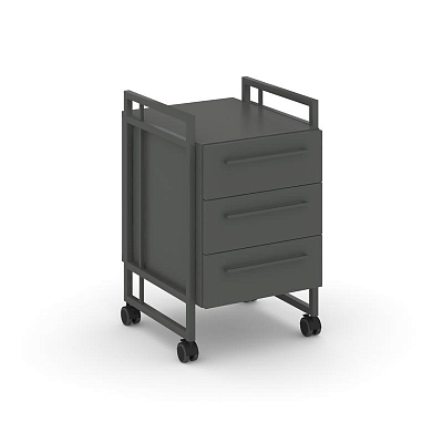 Rift Direct Тумба мобильная RF.TMR-001 Антрацит/Металл Антрацит 424*500*680