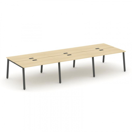 Style Project Рабочая станция 2-х сторон. SN-6A.DRS-063 Дуб Наварра/Металл Белый 4140*1232*750 фото 20