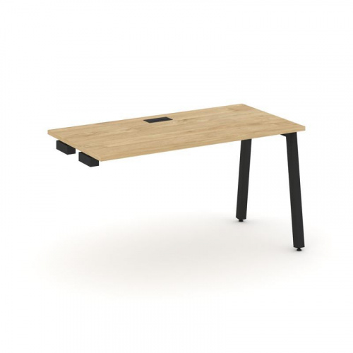 Style Project Стол-приставка к опор. элем. SN-5A.OPRS-014 Дуб Наварра/Металл Белый 1580*700*750