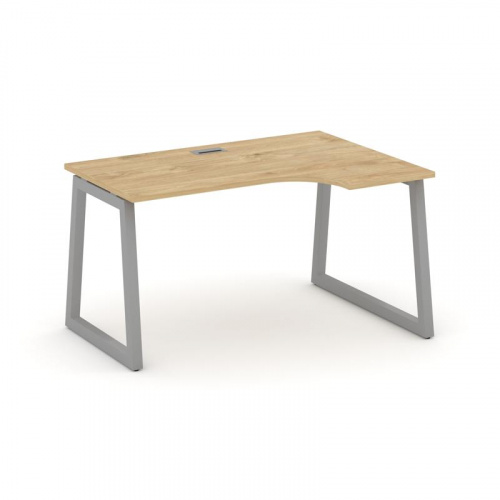 Style Project Стол рабочий эргоном. SN-5T1.SPA-001(R) Акация Лорка/Металл Антрацит/Заглушка Пластик фото 2 Style Project Стол рабочий эргоном. SN-5T1.SPA-001(R) Акация Лорка/Металл Антрацит/Заглушка Пластик фото 2