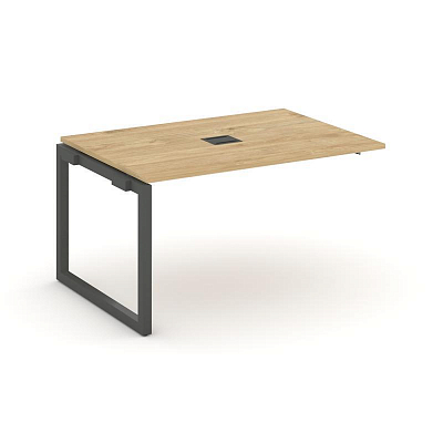 Style Project Проходной наб. элем. перег. стола SN-5O.NSPRG-004 Тиквуд Светлый/Металл Антрацит 1580*