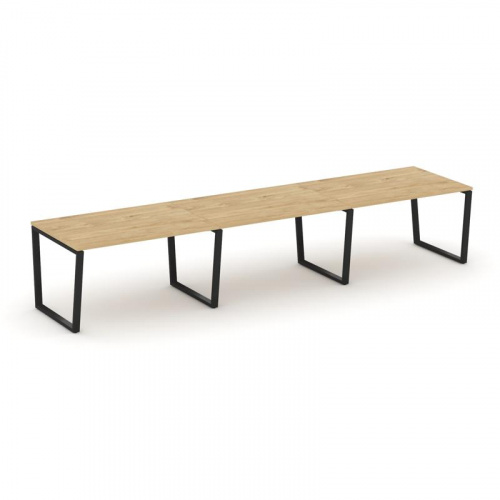 Style Project Стол переговорный SN-6T2.SPRG-022.3 Акация Лорка/Металл Антрацит 3540*980*750