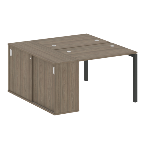 Бенч-система с шкафом-купе на П-обр. м/к Metal System Quattro 50БП.РС-СШК-1.1 Бенч-система с шкафом-купе на П-обр. м/к Metal System Quattro 50БП.РС-СШК-1.1