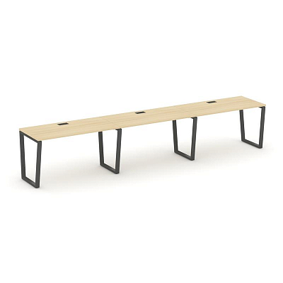 Style Project Рабочая станция 1 сторон. SN-6T2.ORS-051 Акация Лорка/Металл Антрацит/Заглушка Пластик