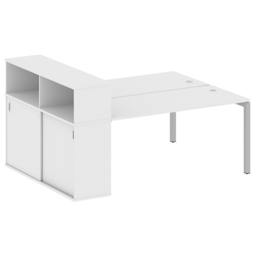 Бенч-система с шкафом-купе на П-обр. м/к Metal System Quattro 50БП.РС-СШК-2.4 фото 7 Бенч-система с шкафом-купе на П-обр. м/к Metal System Quattro 50БП.РС-СШК-2.4 фото 7