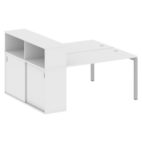 Бенч-система с шкафом-купе на П-обр. м/к Metal System Quattro 50БП.РС-СШК-2.3 фото 7