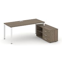 Style Project Direct Стол письменный с греденцией правой SN-6P.SRG-023.M(R) Вяз Благородный/Металл Б