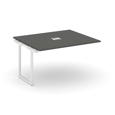 Style Project Проходной наб. элем. перег. стола SN-4O.NSPRG-032 Антрацит/Металл Белый 1180*1180*750